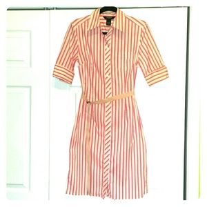 Cute Express Striped Dress w/Belt